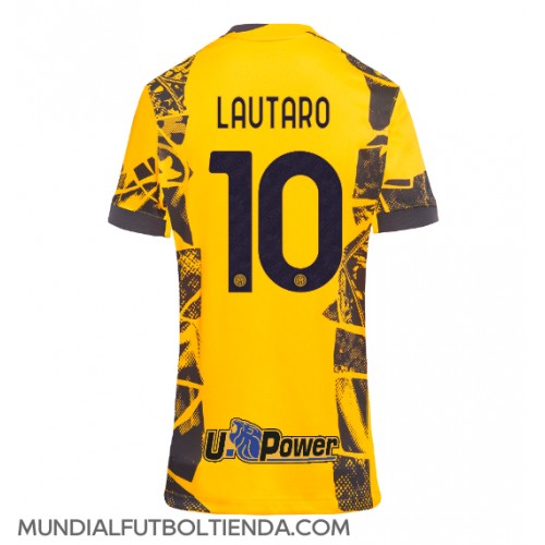 Camiseta Inter Milan Lautaro Martinez #10 Tercera Equipación Replica 2024-25 para mujer mangas cortas